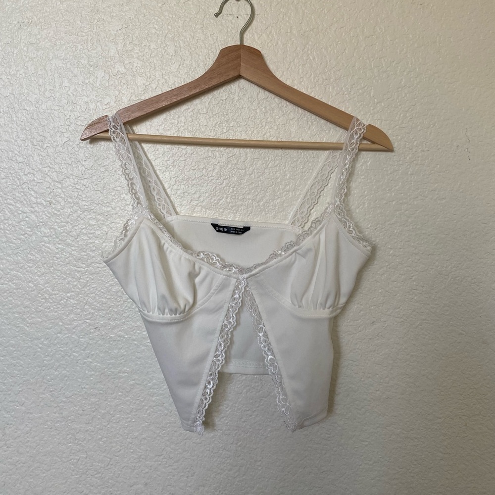 White Lacey Top